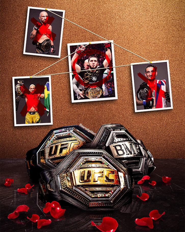 UFC Ilia Topuria's Hitlist