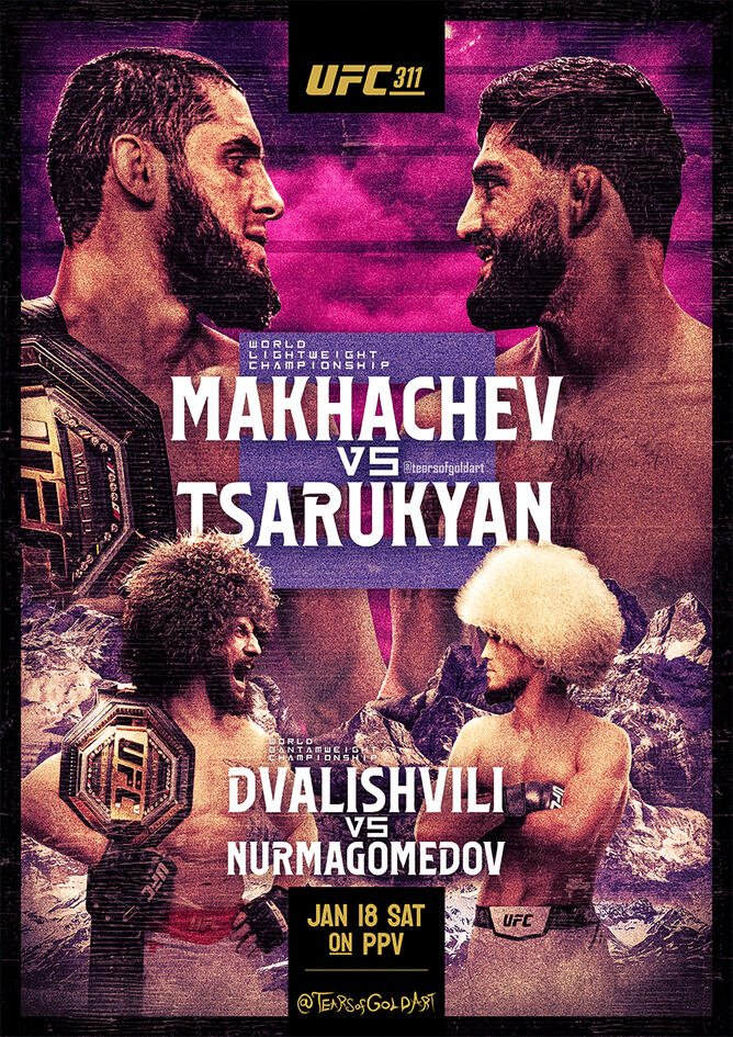 UFC 311 Makhachev Vs Tsarukyan 2