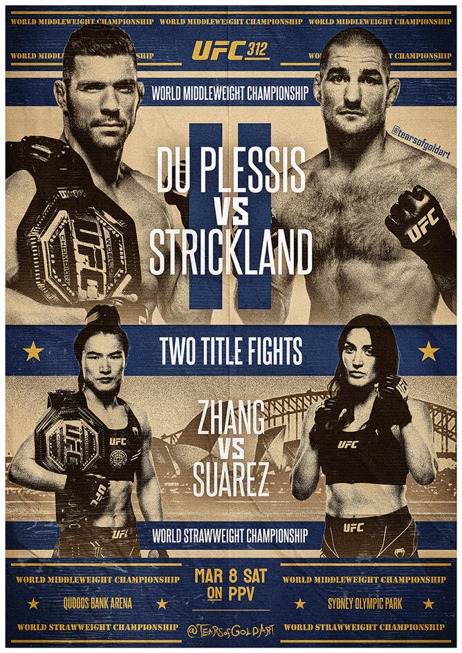 UFC 312 Du Plessis Vs Strickland 2