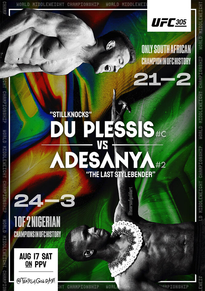 UFC 305 Du Plessis Vs Adesanya