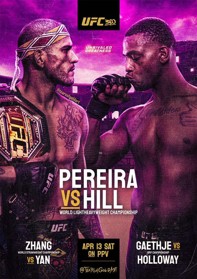 UFC 300 Pereira Vs Hill