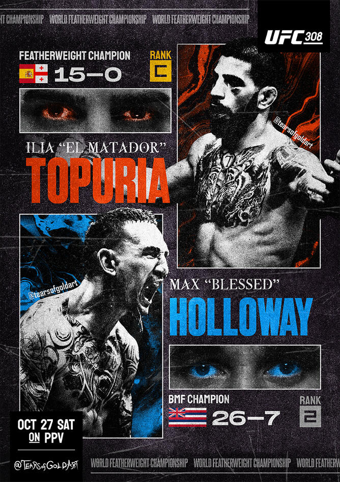 UFC 308 Topuria Vs Holloway
